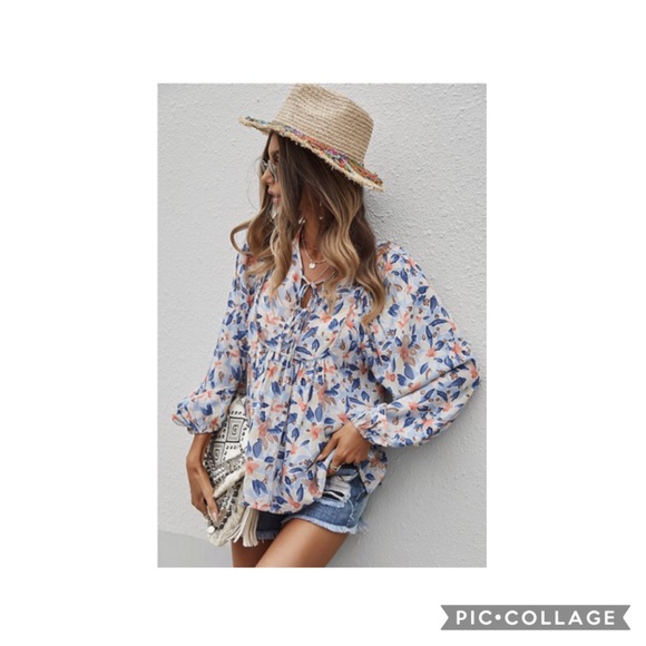 Bohemian Ruffle Top - Picture 2 of 3